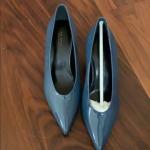 New Via Spiga Nikole Leather Mid-Heel Pumps size 6